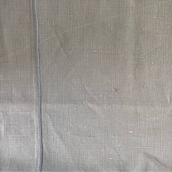 Vintage Solid Blue Color Cotton Tablecloth Approximately 42 x 44 - Picture 9 of 15